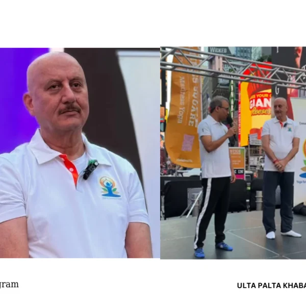 Anupam Kher Joins Yoga Day Celebrations at Times&hellip;