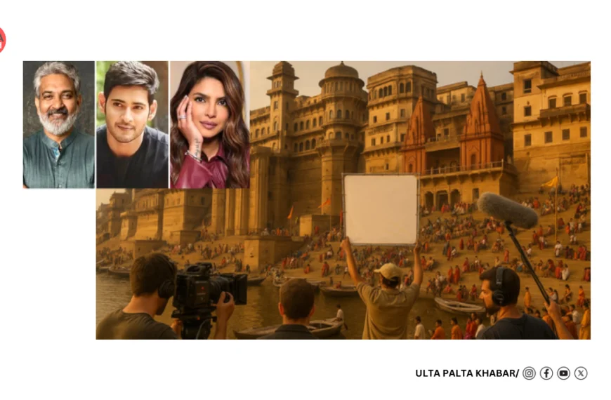 Rajamouli Builds ₹50-Crore Kashi in Hyderabad — Indian Cinema’s Most Expensive Set Ever!