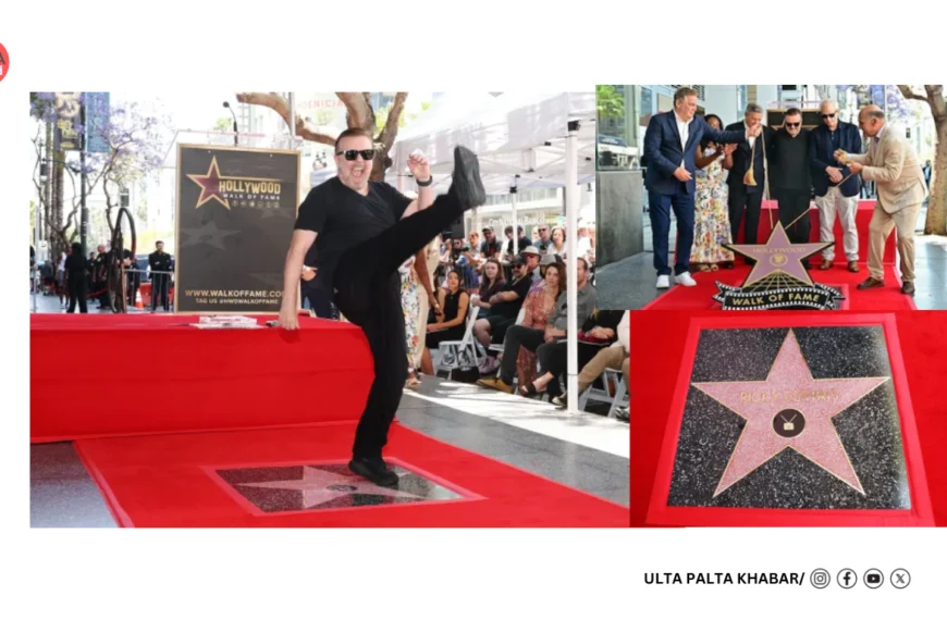 Ricky Gervais Gets Hollywood Walk of Fame Star!, Stirs Buzz with Controversial Speech
