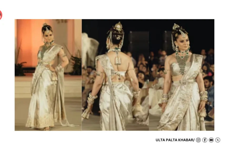 Kangana Ranaut Stuns as Showstopper for Raabta by Rahul’s ‘Saltanat’ Collection — Fans Hail Her as the OG Ramp Queen