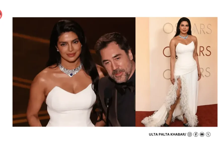Priyanka Chopra Steals the Spotlight at Oscars 2026 in Stunning White Dior Gown, Presents Award With Javier Bardem